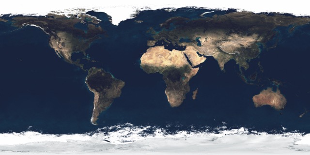 La Terre centrée sur le Sénégal